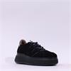 Wonders XFly Platform Bungee Trainer - Black Suede